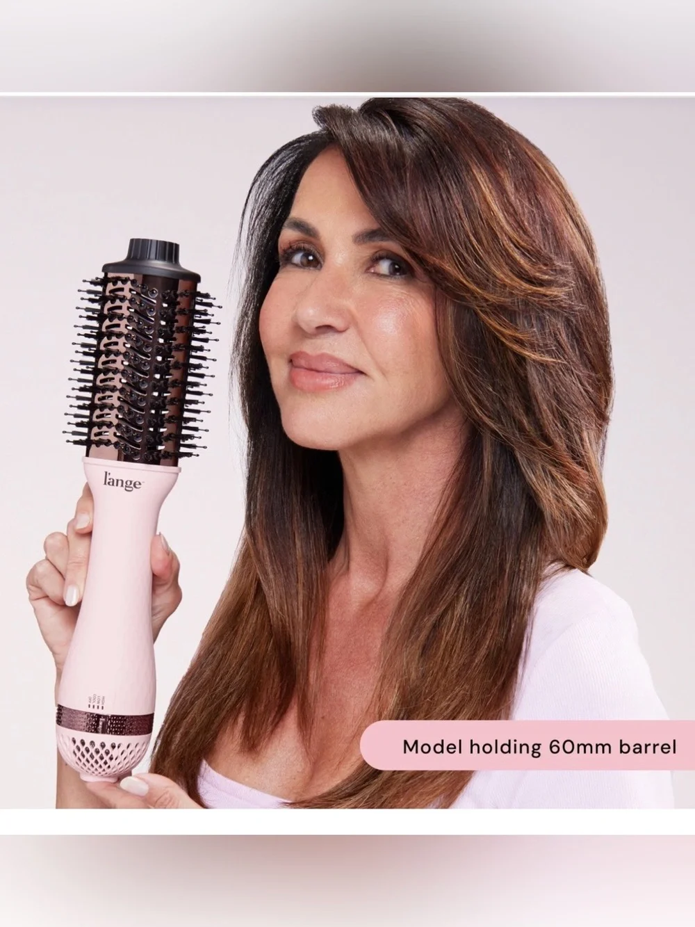 L'ange - Le Volume 2 in 1 Titanium Brush Dryer 60mm, Black